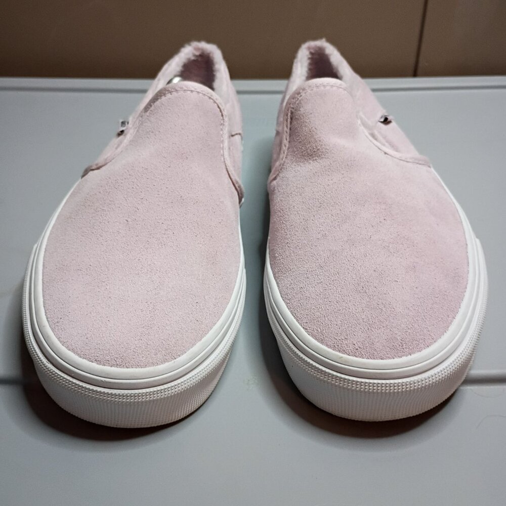 Vans Pink Suede Women's Slip on Shoes Size 8.5 - Picture 2 of 8